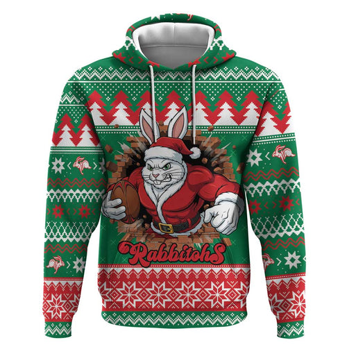 Jingle Rabbitohs Jump Personalized Hoodie Christmas Rugby League Spirit - Aussie Hoodie