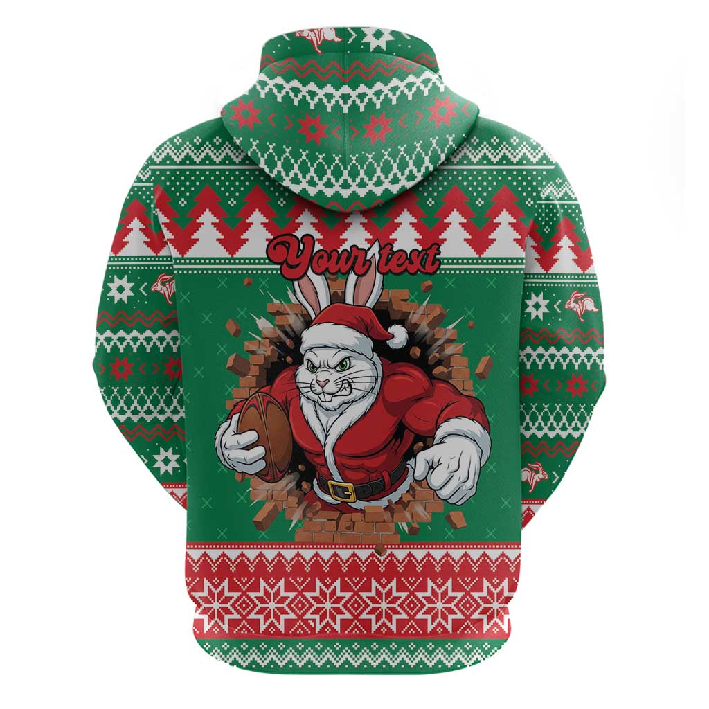 Jingle Rabbitohs Jump Personalized Hoodie Christmas Rugby League Spirit - Aussie Hoodie
