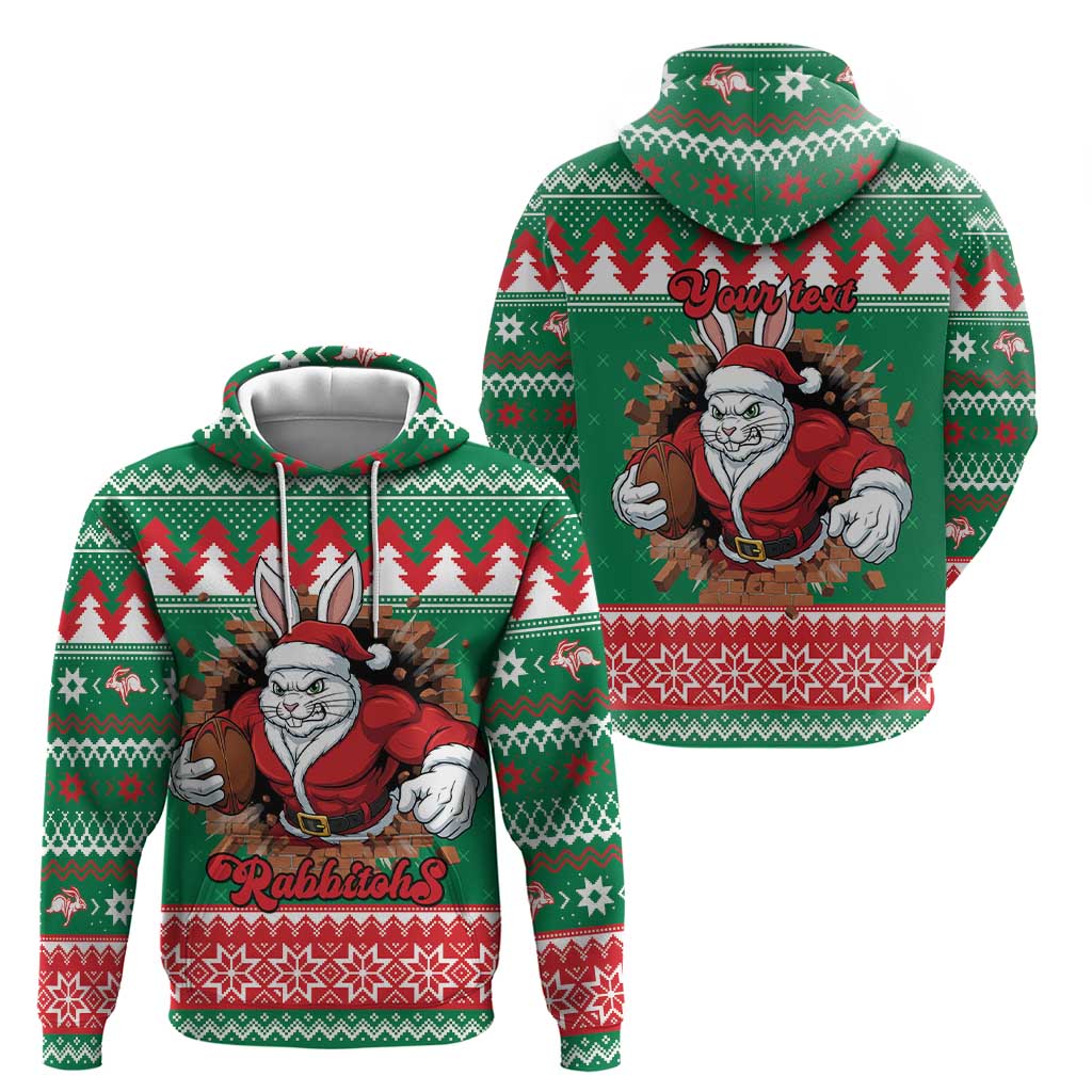 Jingle Rabbitohs Jump Personalized Hoodie Christmas Rugby League Spirit - Aussie Hoodie