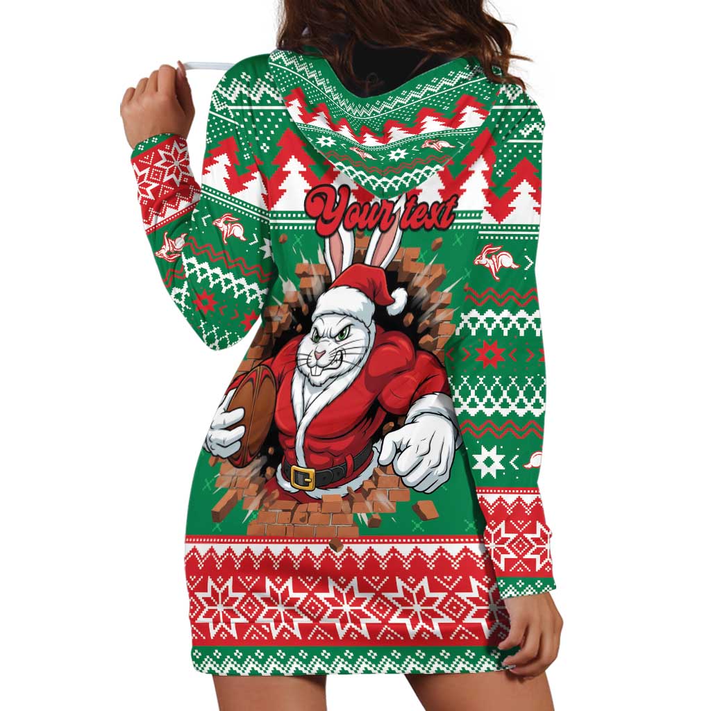 Jingle Rabbitohs Jump Personalized Hoodie Dress Christmas Rugby League Spirit - Aussie Hoodie
