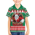Jingle Rabbitohs Jump Personalized Kid Hawaiian Shirt Christmas Rugby League Spirit - Aussie Hoodie