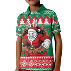 Jingle Rabbitohs Jump Personalized Kid Polo Shirt Christmas Rugby League Spirit - Aussie Hoodie