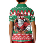 Jingle Rabbitohs Jump Personalized Kid Polo Shirt Christmas Rugby League Spirit - Aussie Hoodie