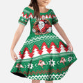 Jingle Rabbitohs Jump Personalized Kid Short Sleeve Dress Christmas Rugby League Spirit - Aussie Hoodie