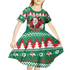 Jingle Rabbitohs Jump Personalized Kid Short Sleeve Dress Christmas Rugby League Spirit - Aussie Hoodie