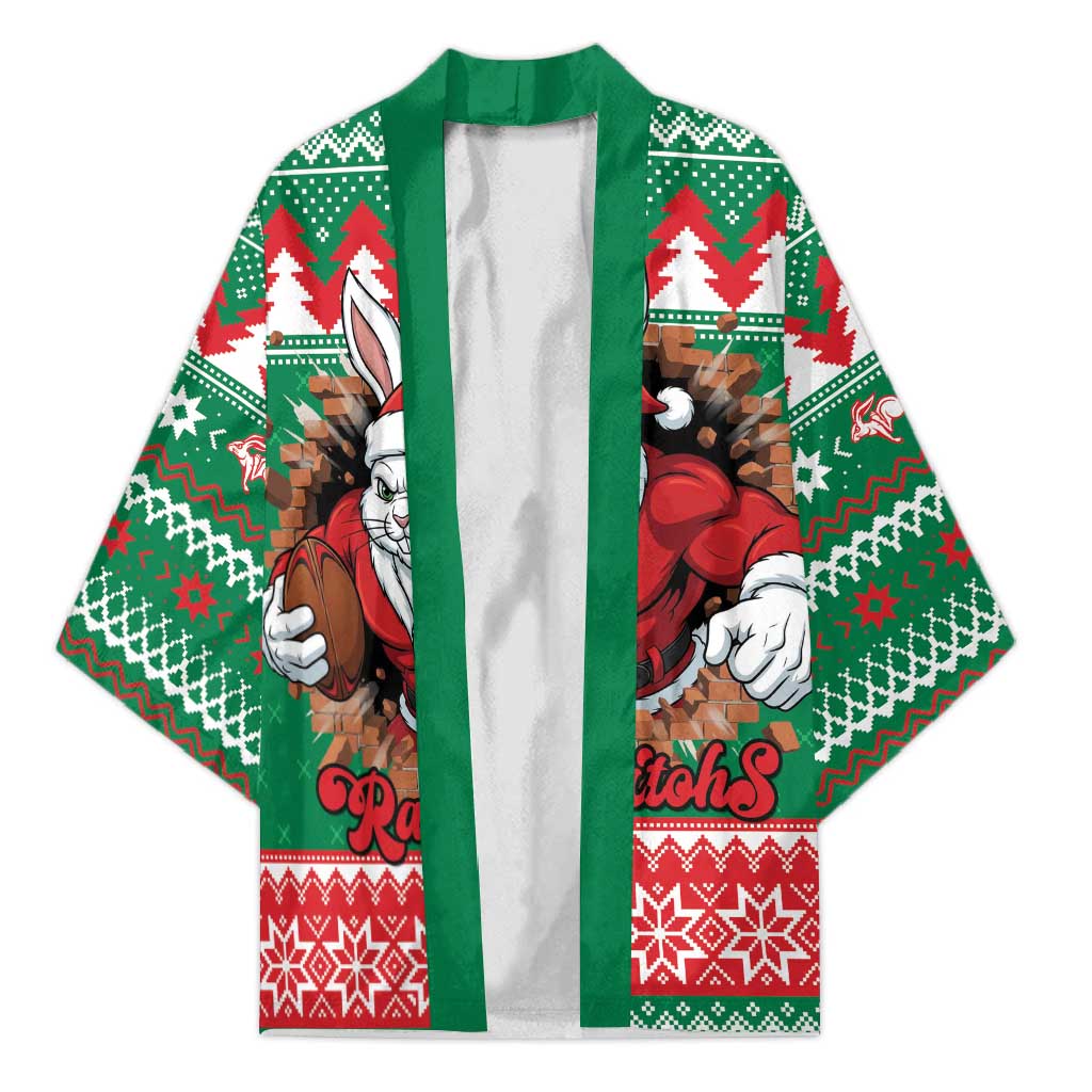 Jingle Rabbitohs Jump Personalized Kimono Christmas Rugby League Spirit - Aussie Hoodie