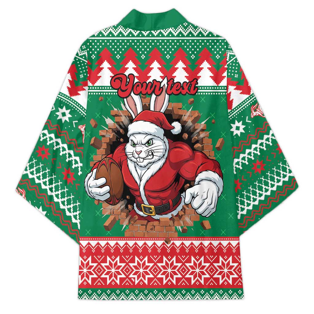 Jingle Rabbitohs Jump Personalized Kimono Christmas Rugby League Spirit - Aussie Hoodie