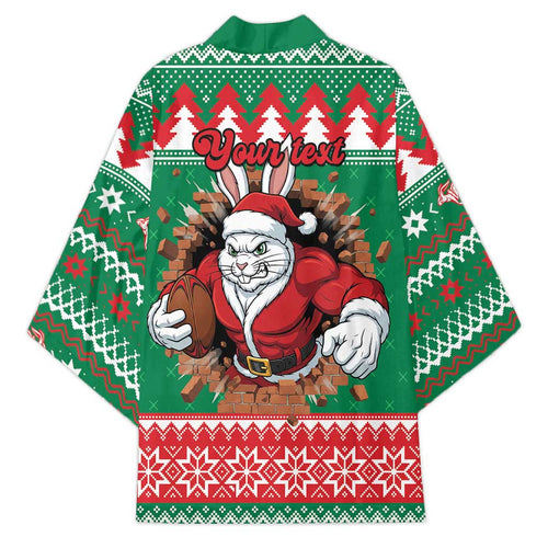 Jingle Rabbitohs Jump Personalized Kimono Christmas Rugby League Spirit - Aussie Hoodie