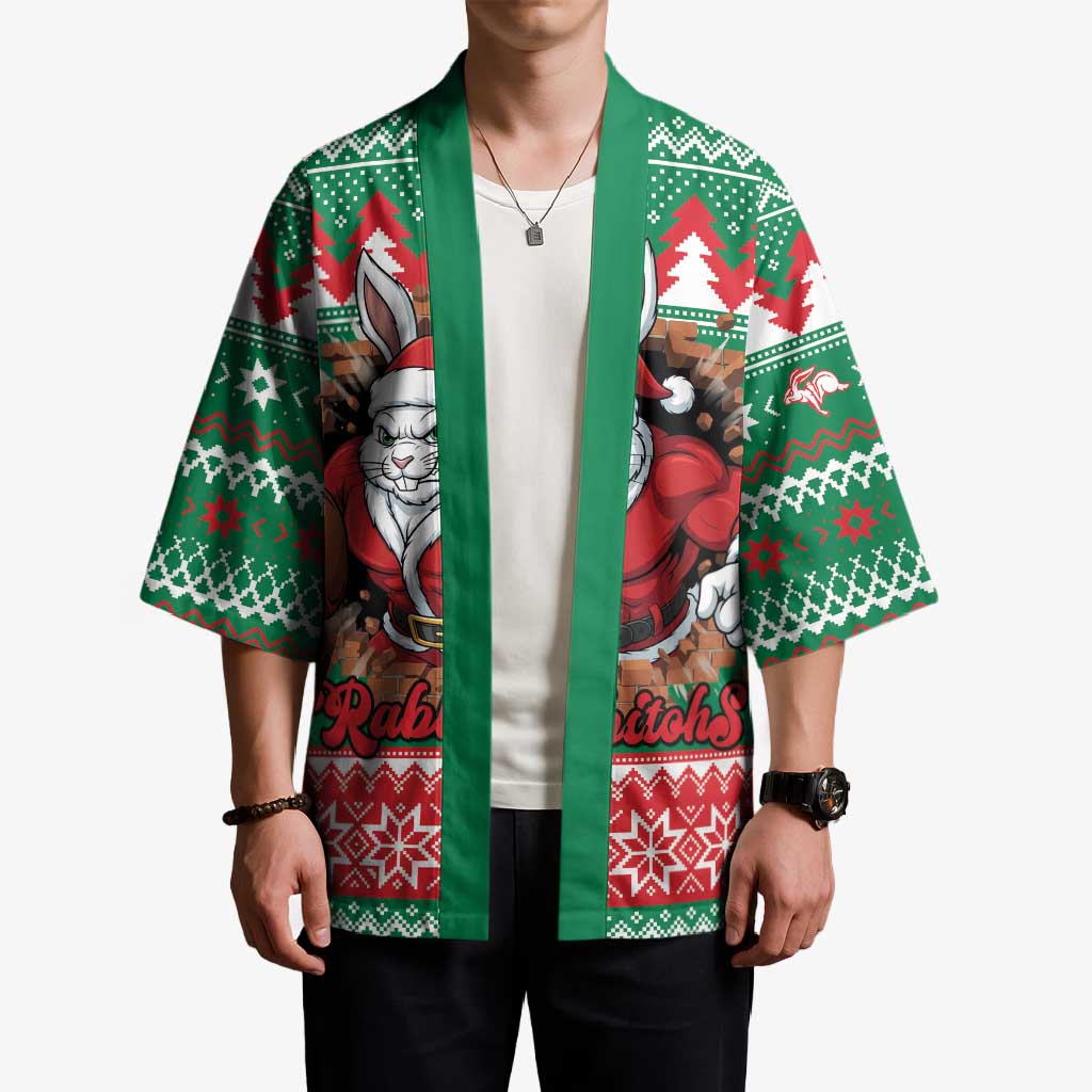 Jingle Rabbitohs Jump Personalized Kimono Christmas Rugby League Spirit - Aussie Hoodie