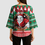Jingle Rabbitohs Jump Personalized Kimono Sleeve Blouse Christmas Rugby League Spirit - Aussie Hoodie