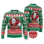Jingle Rabbitohs Jump Personalized Ugly Christmas Sweater Christmas Rugby League Spirit - Aussie Hoodie