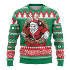 Jingle Rabbitohs Jump Personalized Ugly Christmas Sweater Christmas Rugby League Spirit - Aussie Hoodie