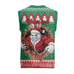 Jingle Rabbitohs Jump Personalized Christmas Knitted V-Neck Vest Christmas Rugby League Spirit - Aussie Hoodie
