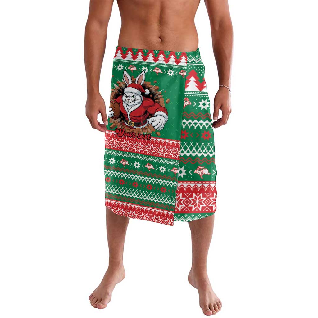 Jingle Rabbitohs Jump Personalized Lavalava Christmas Rugby League Spirit - Aussie Hoodie