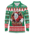 Jingle Rabbitohs Jump Personalized Long Sleeve Polo Shirt Christmas Rugby League Spirit - Aussie Hoodie