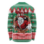 Jingle Rabbitohs Jump Personalized Long Sleeve Shirt Christmas Rugby League Spirit - Aussie Hoodie