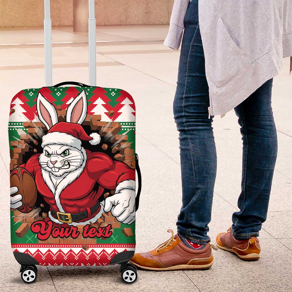 Jingle Rabbitohs Jump Personalized Luggage Cover Christmas Rugby League Spirit - Aussie Hoodie