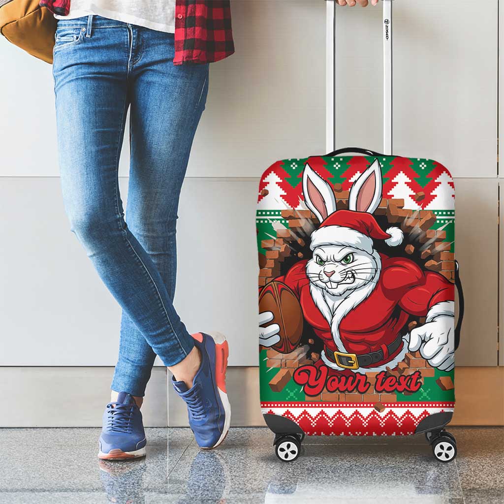Jingle Rabbitohs Jump Personalized Luggage Cover Christmas Rugby League Spirit - Aussie Hoodie