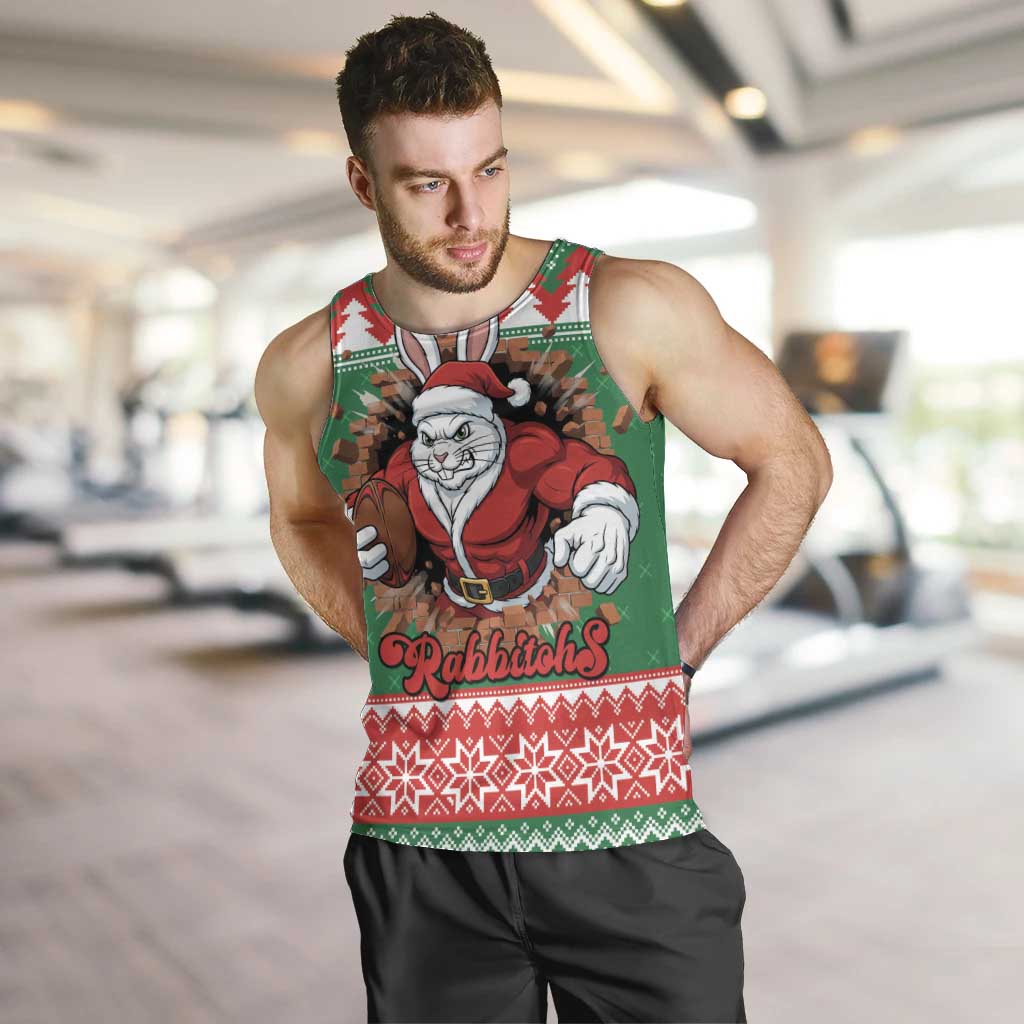 Jingle Rabbitohs Jump Personalized Men Tank Top Christmas Rugby League Spirit - Aussie Hoodie