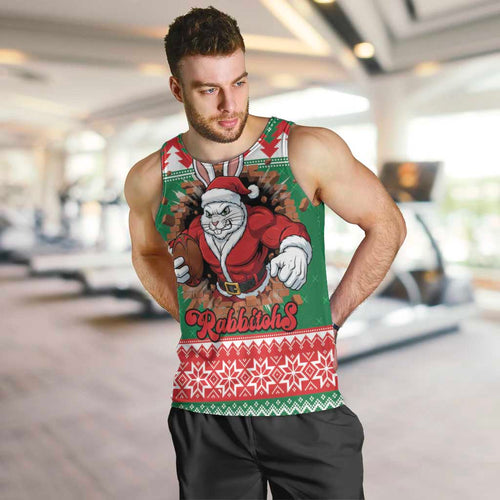 Jingle Rabbitohs Jump Personalized Men Tank Top Christmas Rugby League Spirit - Aussie Hoodie