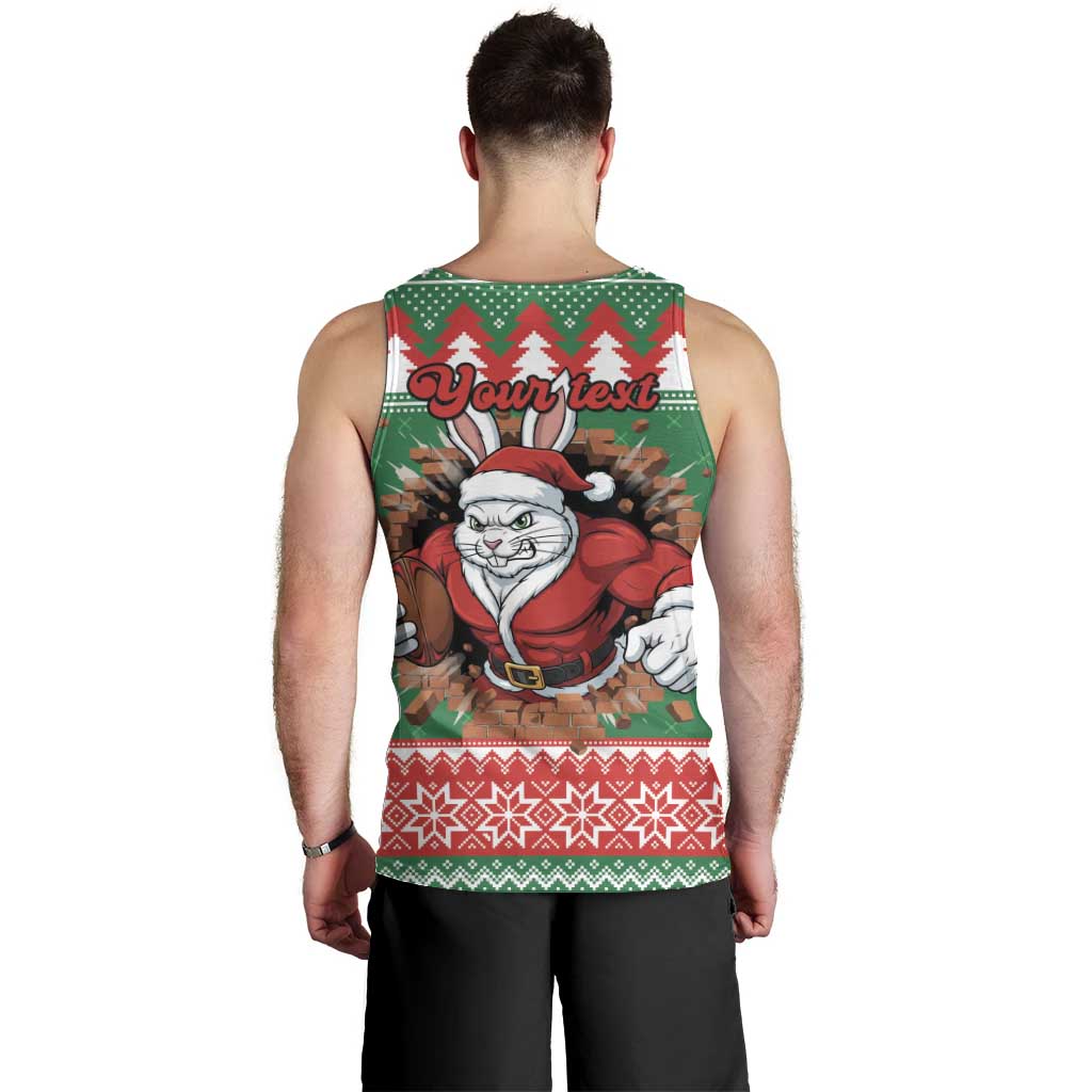 Jingle Rabbitohs Jump Personalized Men Tank Top Christmas Rugby League Spirit - Aussie Hoodie