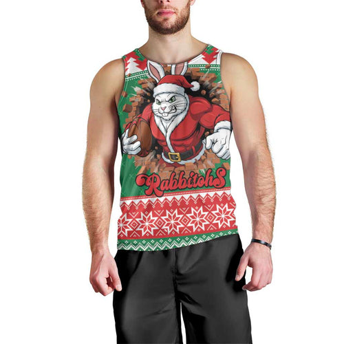 Jingle Rabbitohs Jump Personalized Men Tank Top Christmas Rugby League Spirit - Aussie Hoodie