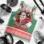 Jingle Rabbitohs Jump Personalized Men Tank Top Christmas Rugby League Spirit - Aussie Hoodie