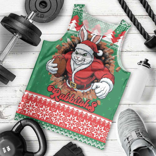 Jingle Rabbitohs Jump Personalized Men Tank Top Christmas Rugby League Spirit - Aussie Hoodie