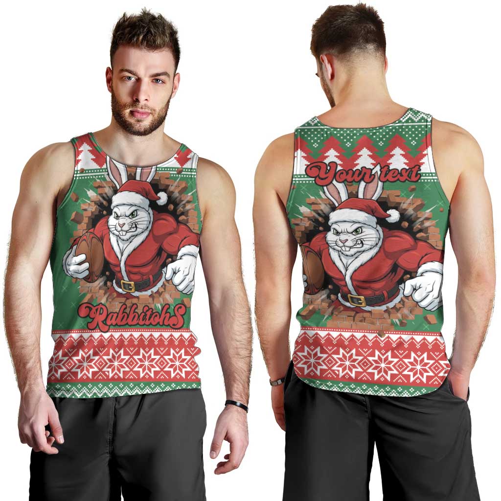 Jingle Rabbitohs Jump Personalized Men Tank Top Christmas Rugby League Spirit - Aussie Hoodie