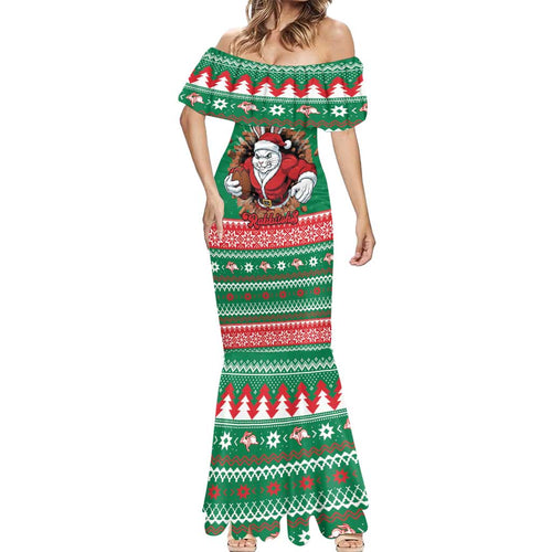 Jingle Rabbitohs Jump Personalized Mermaid Dress Christmas Rugby League Spirit - Aussie Hoodie