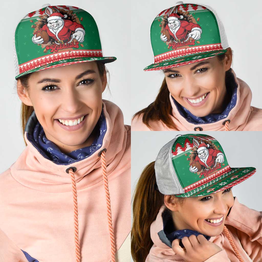 Jingle Rabbitohs Jump Mesh Trucker Cap Christmas Rugby League Spirit - Aussie Hoodie