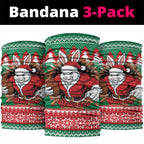 Jingle Rabbitohs Jump Personalized Neck Gaiter Christmas Rugby League Spirit - Aussie Hoodie