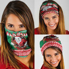 Jingle Rabbitohs Jump Personalized Neck Gaiter Christmas Rugby League Spirit - Aussie Hoodie