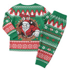 Jingle Rabbitohs Jump Personalized Christmas Pajama Set Christmas Rugby League Spirit - Aussie Hoodie