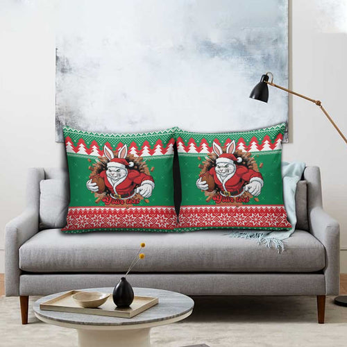 Jingle Rabbitohs Jump Personalized Pillow Cover Christmas Rugby League Spirit - Aussie Hoodie