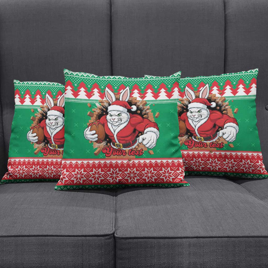 Jingle Rabbitohs Jump Personalized Pillow Cover Christmas Rugby League Spirit - Aussie Hoodie