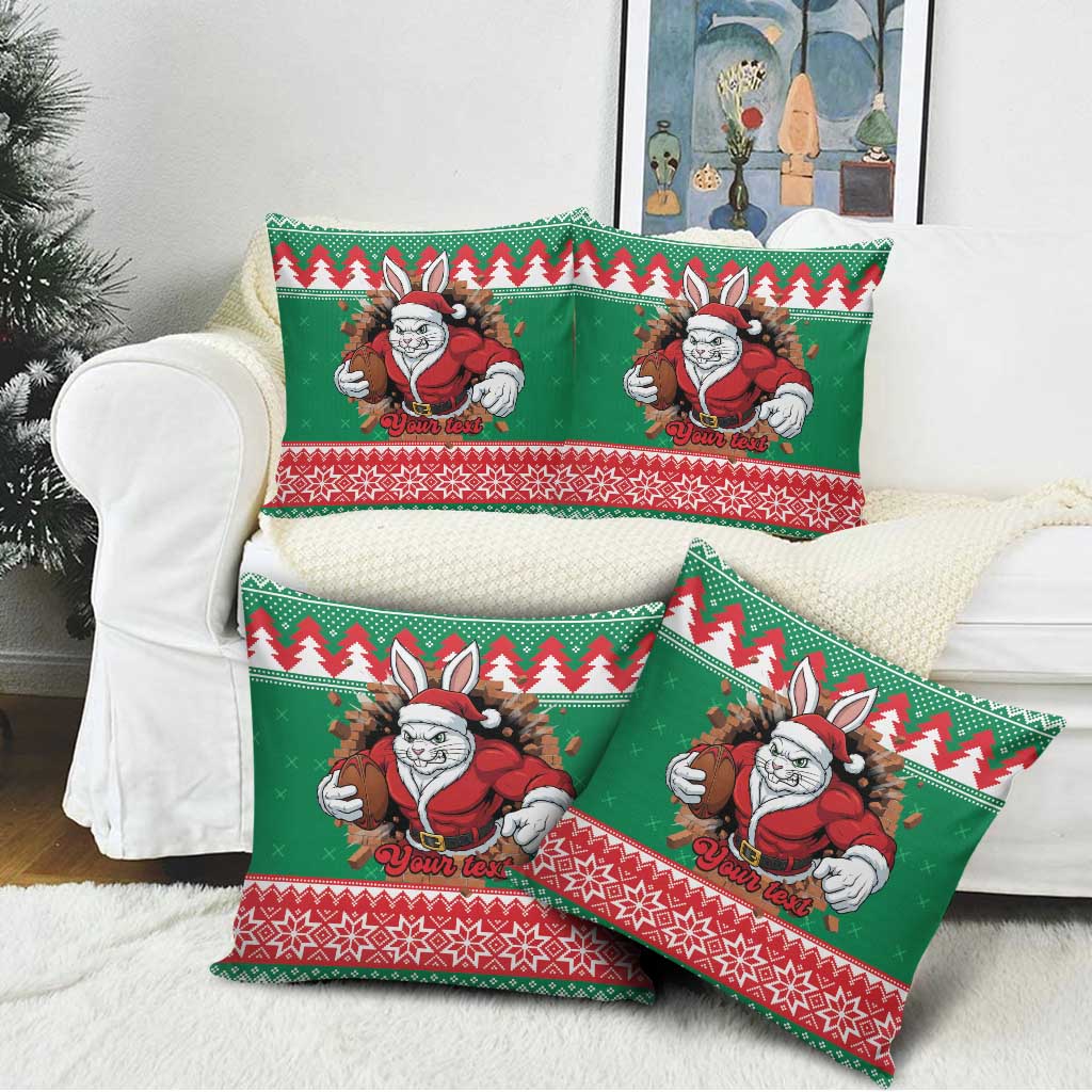Jingle Rabbitohs Jump Personalized Pillow Cover Christmas Rugby League Spirit - Aussie Hoodie