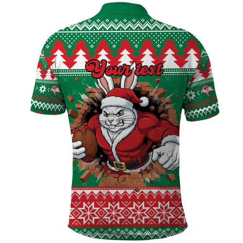 Jingle Rabbitohs Jump Personalized Polo Shirt Christmas Rugby League Spirit - Aussie Hoodie