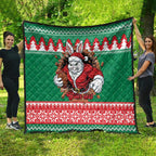 Jingle Rabbitohs Jump Personalized Quilt Christmas Rugby League Spirit - Aussie Hoodie