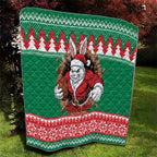 Jingle Rabbitohs Jump Personalized Quilt Christmas Rugby League Spirit - Aussie Hoodie