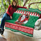 Jingle Rabbitohs Jump Personalized Quilt Christmas Rugby League Spirit - Aussie Hoodie