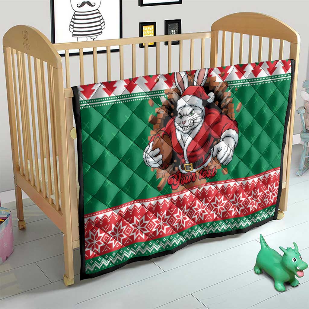 Jingle Rabbitohs Jump Personalized Quilt Christmas Rugby League Spirit - Aussie Hoodie