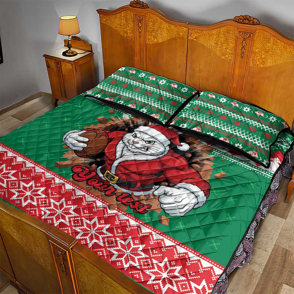 Jingle Rabbitohs Jump Personalized Quilt Bed Set Christmas Rugby League Spirit - Aussie Hoodie