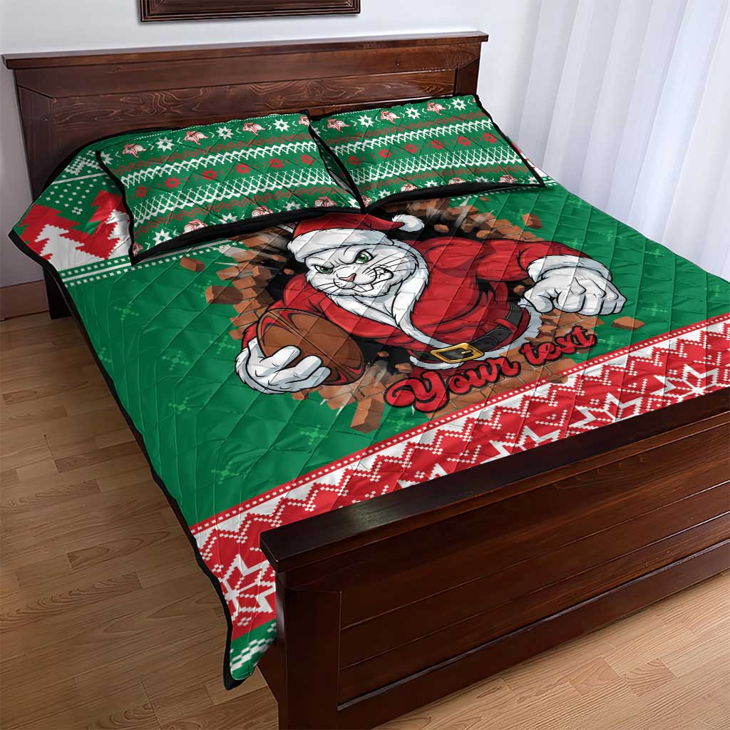 Jingle Rabbitohs Jump Personalized Quilt Bed Set Christmas Rugby League Spirit - Aussie Hoodie