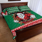 Jingle Rabbitohs Jump Personalized Quilt Bed Set Christmas Rugby League Spirit - Aussie Hoodie