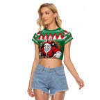 Jingle Rabbitohs Jump Personalized Raglan Cropped T Shirt Christmas Rugby League Spirit - Aussie Hoodie