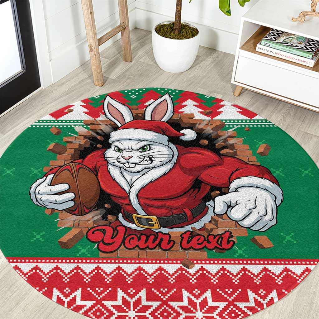 Jingle Rabbitohs Jump Personalized Round Carpet Christmas Rugby League Spirit - Aussie Hoodie