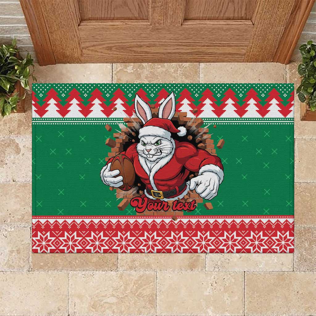 Jingle Rabbitohs Jump Personalized Rubber Doormat Christmas Rugby League Spirit - Aussie Hoodie