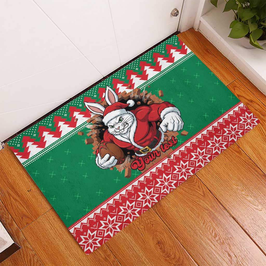 Jingle Rabbitohs Jump Personalized Rubber Doormat Christmas Rugby League Spirit - Aussie Hoodie