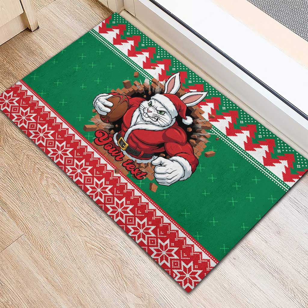 Jingle Rabbitohs Jump Personalized Rubber Doormat Christmas Rugby League Spirit - Aussie Hoodie